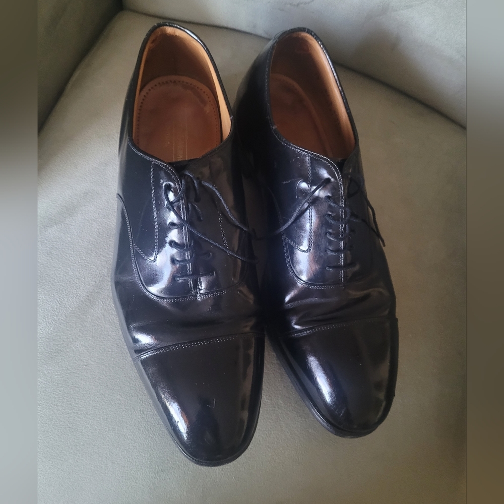 Johnston & Murphy Mens Optima Shoes Melton Toe Cap